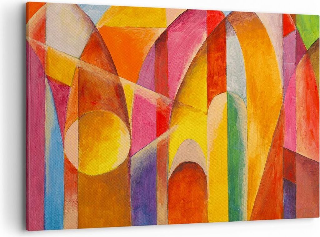 Bild auf Leinwand - Leinwandbild - Abstraktion modern - 120x80cm - Wand Bild - Wanddeko - Leinwanddruck - Bilder - Kunstdruck - Wanddekoration - Le...