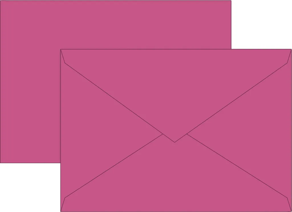 Enveloppes C5 Colorées Fuchsia BRUNNEN 105125426 avec Fermeture Rapide