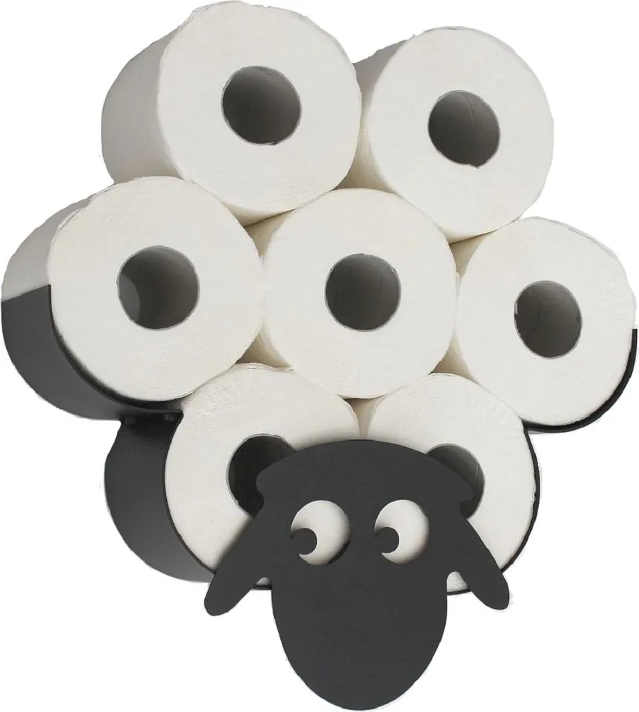 Arredo Bagno Design DanDiBo - Porta Rotolo Carta Igienica Sheep Metal
