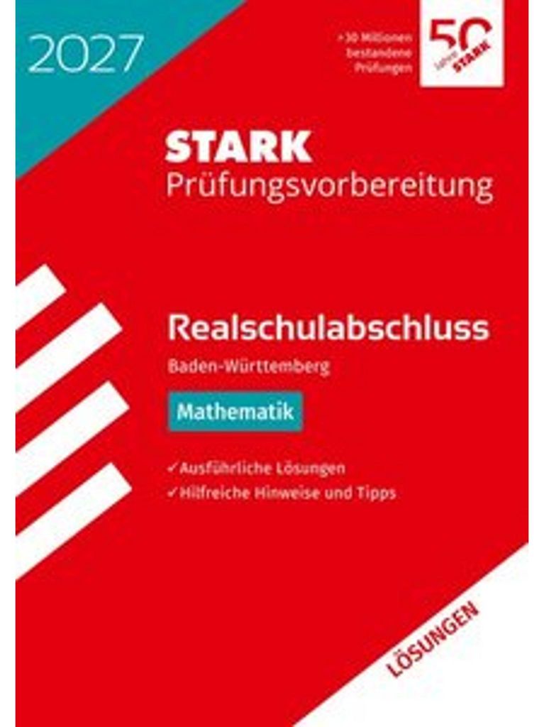 STARK Lösungen zu Mathematik - Realschulabschluss 2027 BW - Immagine del prodotto 