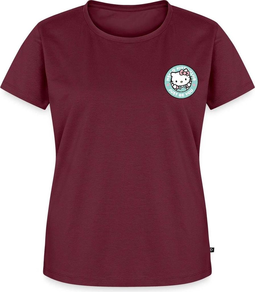 Spreadshirt Hello Kitty Club Just Be You Frauen Premium T-Shirt, XXL, Burgunderrot