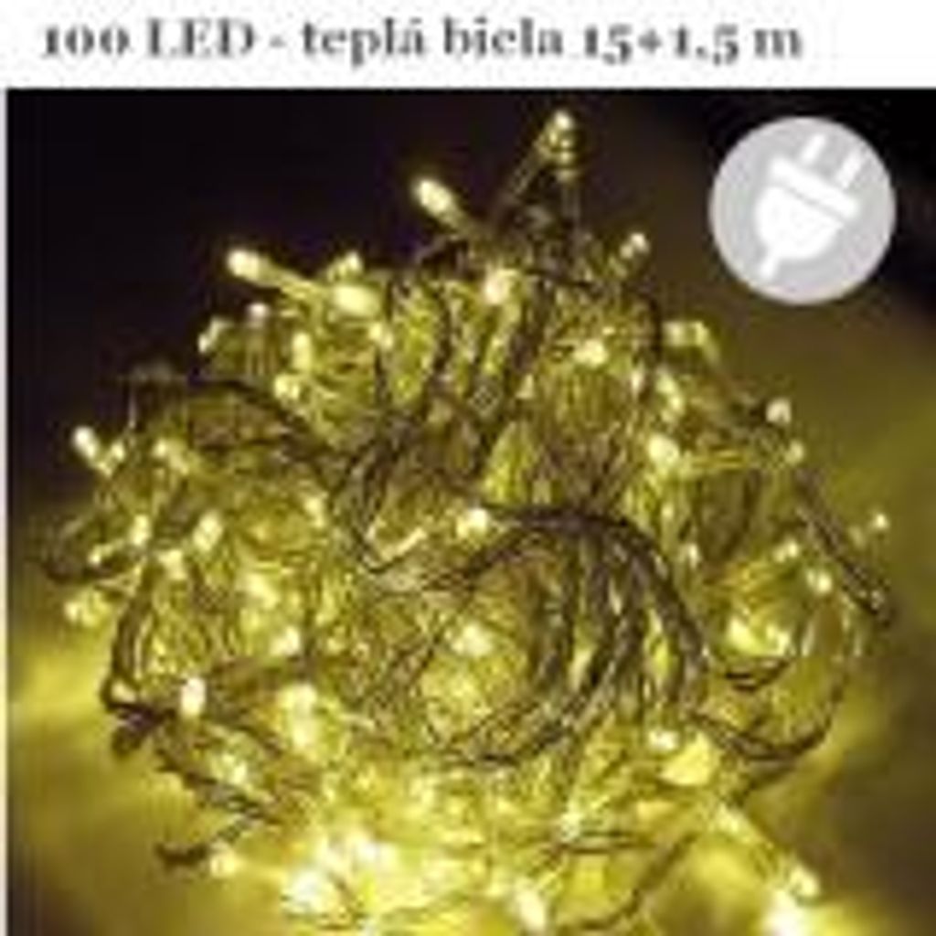 LEX 100er LED Lichterkette für den Innenbereich, transparent, 15 m
