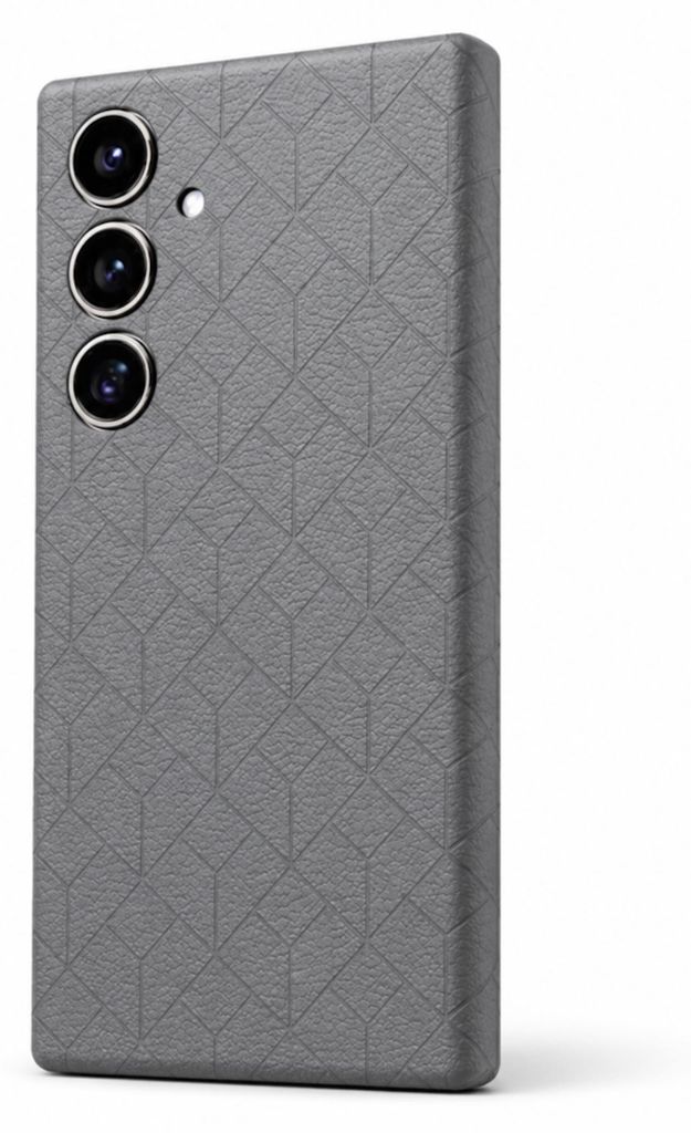 Handyhülle Backcover Samsung Galaxy S26 Plus 5G Geprägtes Gittermuster D-Grau
