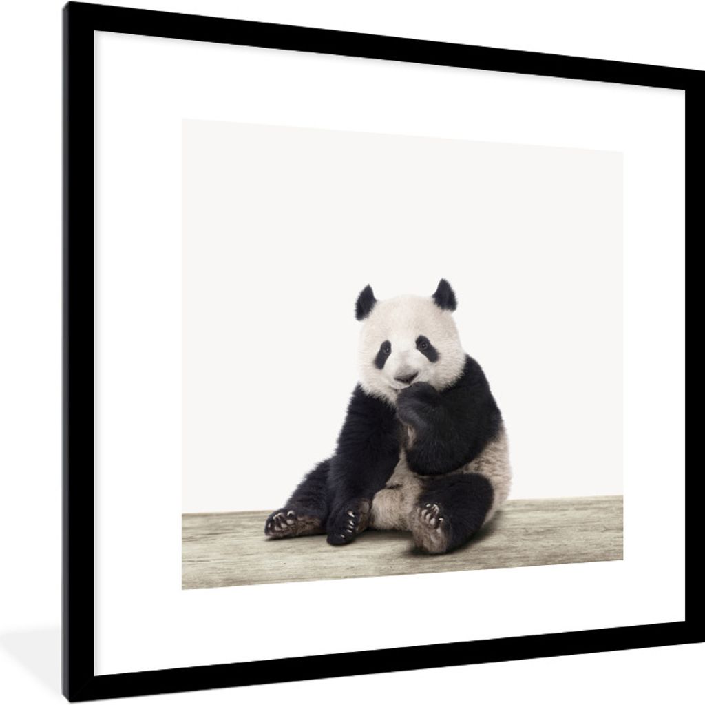 MuchoWow® Gerahmtes Poster Panda - Tiere - Jungen - Mädchen Produktbild 