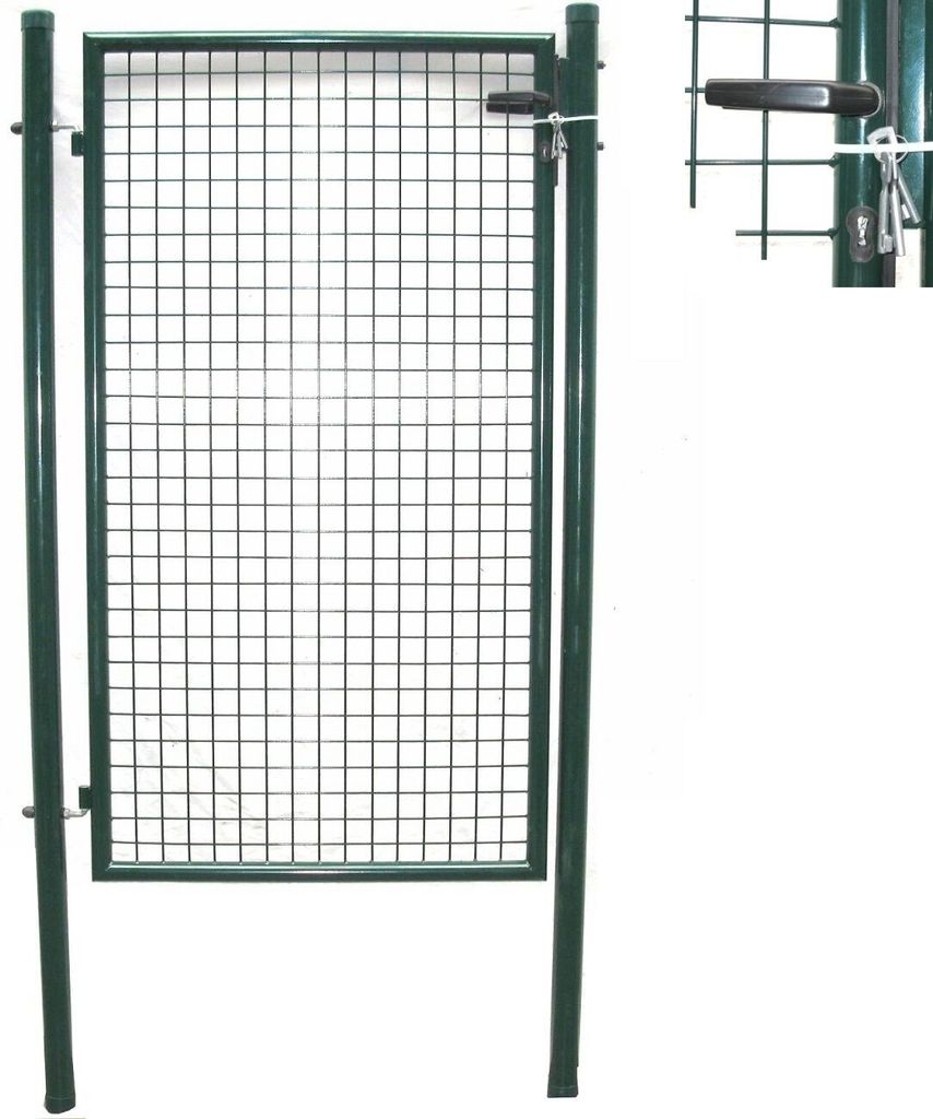 Gartenpforte Zaun Garten Tür GARTENTOR Pfosten Φ60mm ZAUNTOR PFORTE SCHLOSS Tor 100x160