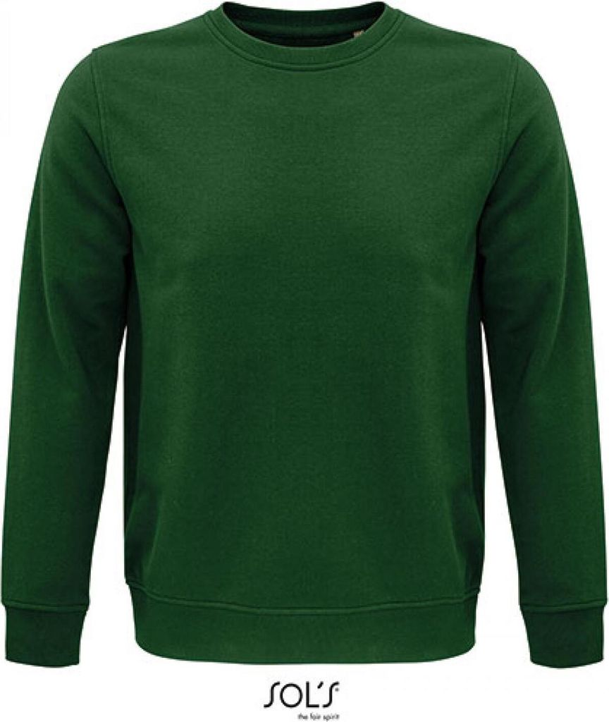 SOLs 03574 | Damen Sweat, Comet Uni Sweatshirt, 80% Baumwolle - Farbe: Bottle Green - Größe: XL