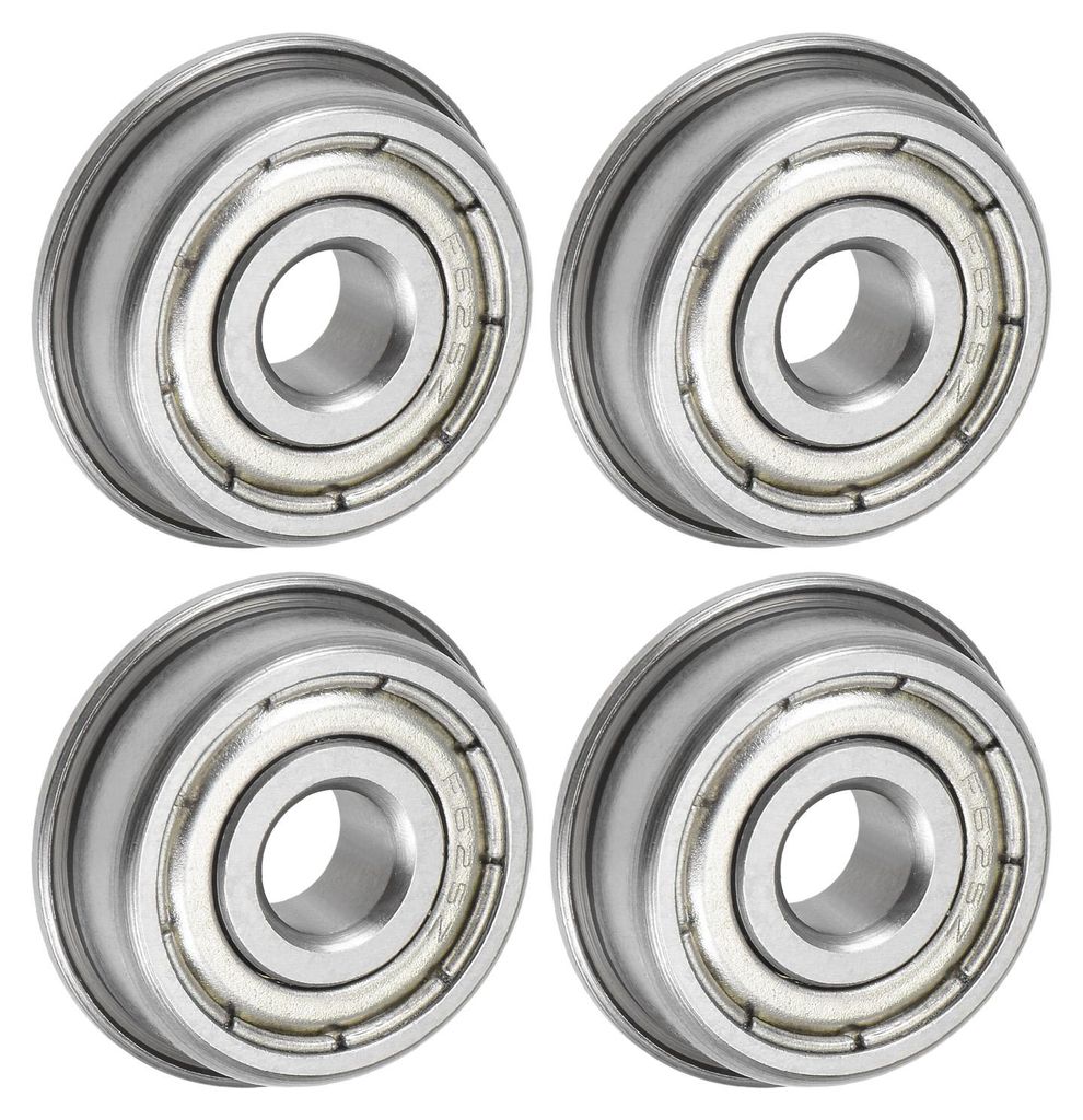 4 Stš¹ck F625ZZ Flanschkugellager 5x16x5mm Rillenkugellager Doppel Abgeschirmt Chrom Stahl Flansch Lager fš¹r DIY, Werkzeugmaschinen, 3D Drucker