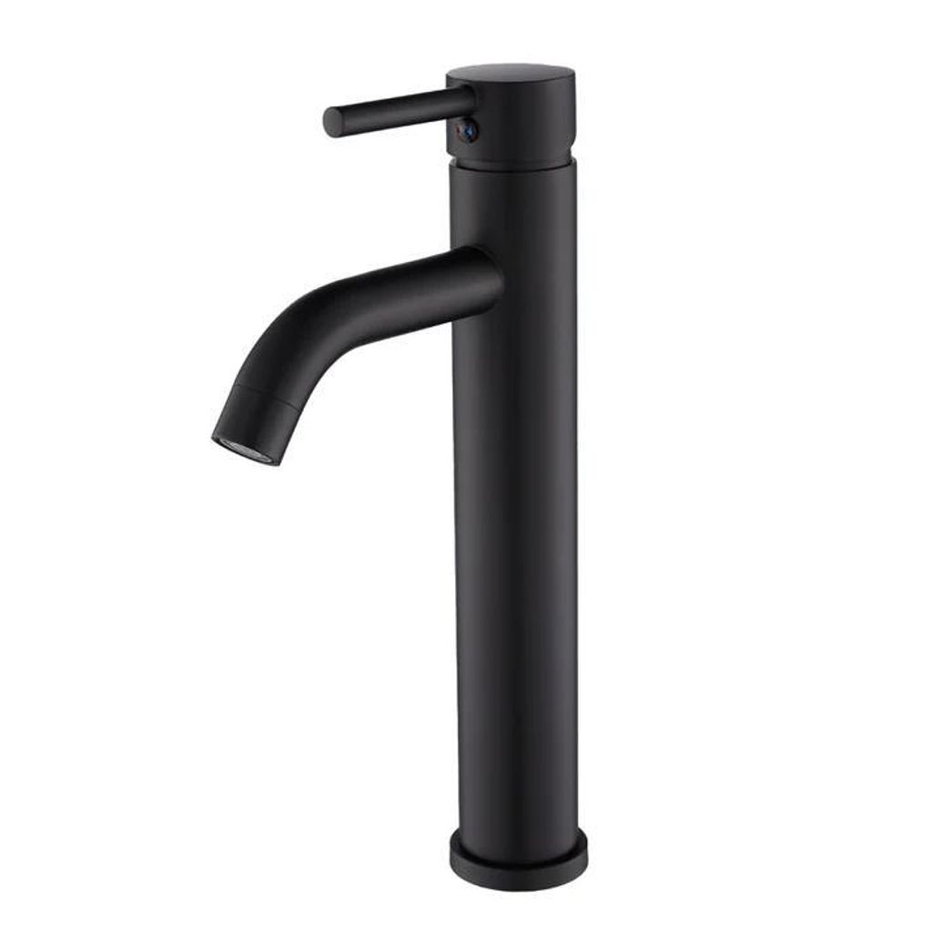WEBO Mediance Wastafelkraan 30 cm Hoch Mat Zwart Einhebel Opbouw Badarmatur