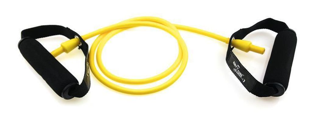 DITTMANN Body Tube Deluxe fitnessband expander geel/licht schuimrubberen greep