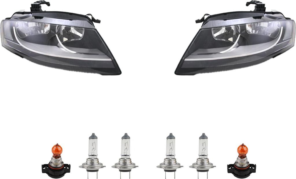 Scheinwerfer + Blinkersockel passend für Audi A4 8K 07-12 Set Links Rechts Johns