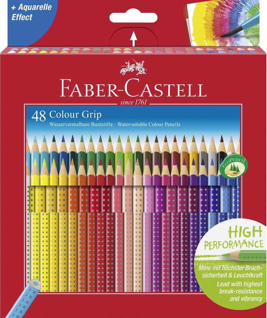 FABER-CASTELL Dreikant Buntstifte Colour GRIP 48er Etui Produktbild 1