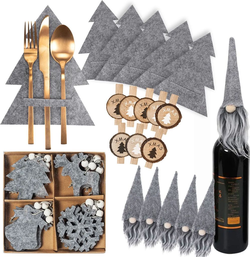 Tutumi Weihnachtsdekoration Frost 42Szt Grey