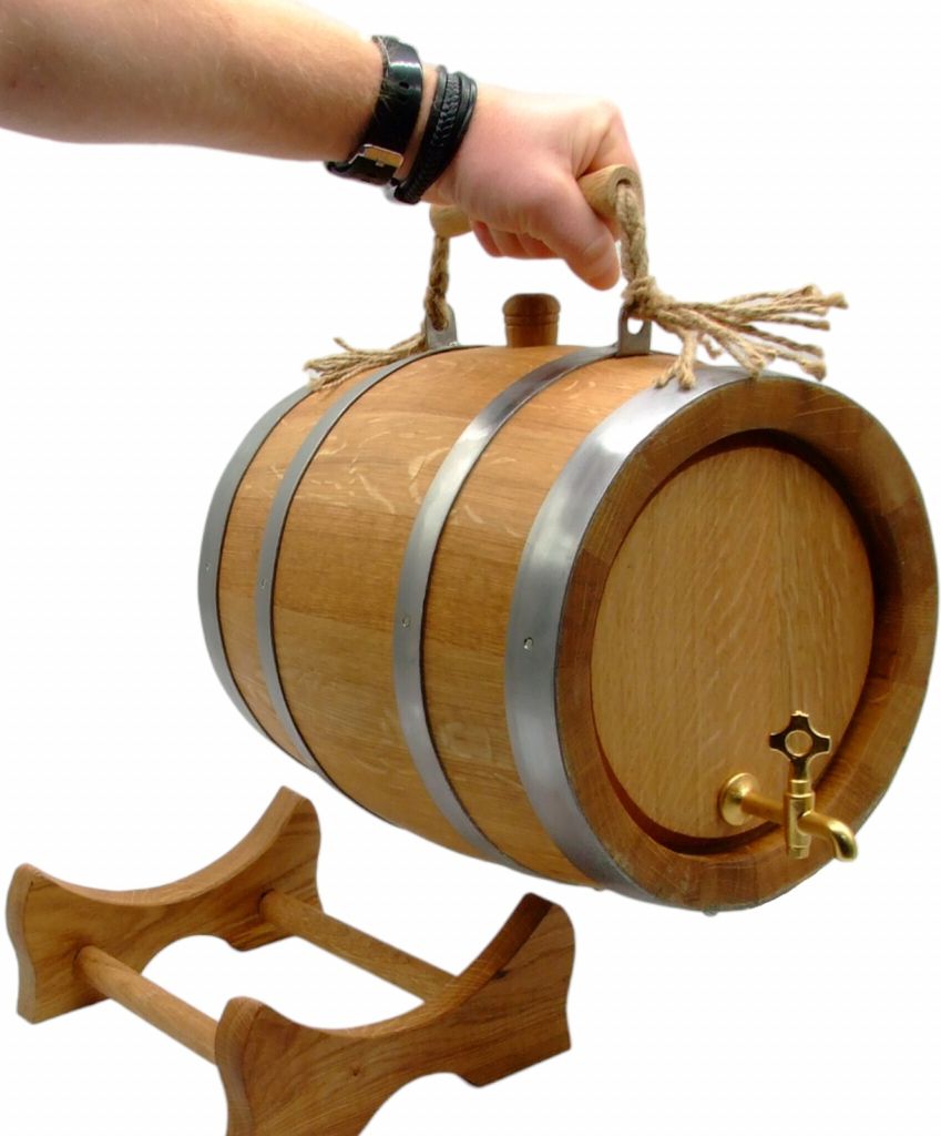 Eichenfass mit Griff - 10L, Holzfass