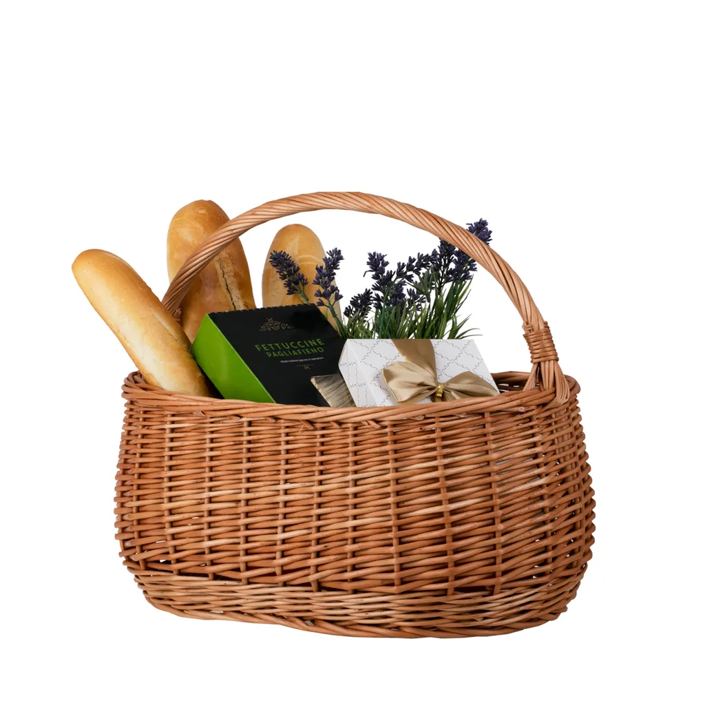 Panier à provisions en osier 41x25cm - Cabas tressé modèle Ref-41