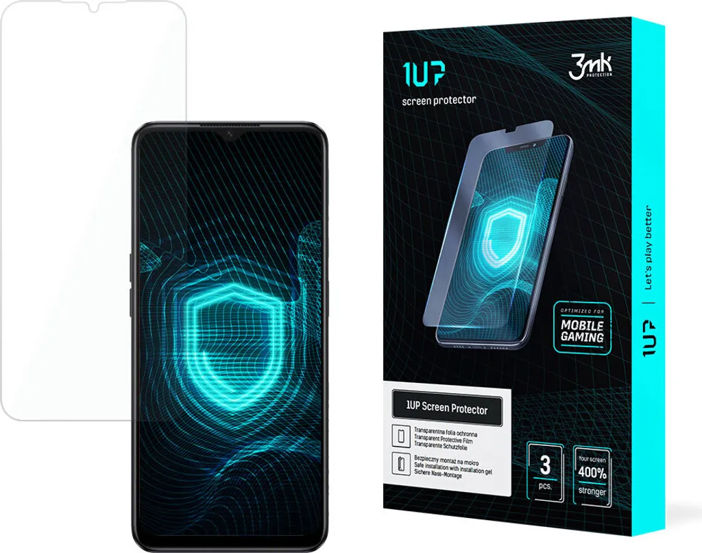 3mk 1UP per Oppo A59 5G - Kit 3 Pellicole Protettive High-Tech