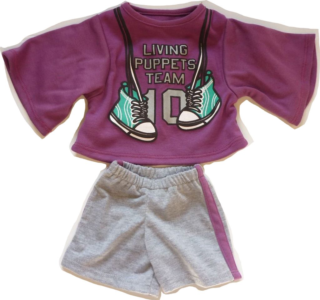 Handpuppe Sportbekleidung Living Puppets für Puppen in 45 cm W699
