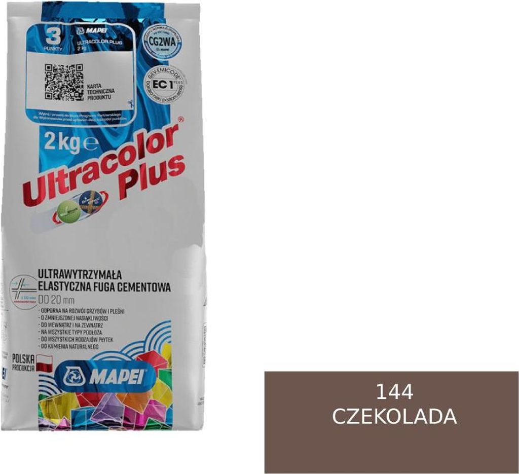 MAPEI ULTRACOLOR FUGA 144 Schokolade, 2kg, Flexibel Produktbild 