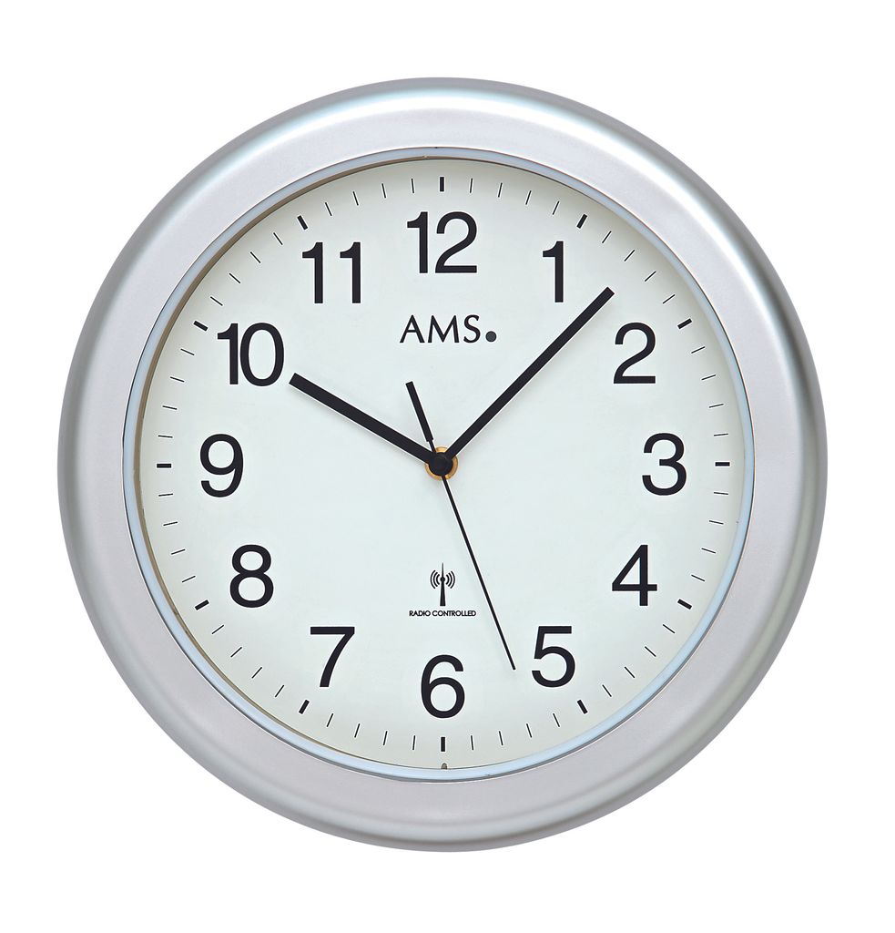 AMS Funk-Wanduhr, Funkwerk, D30x5cm, 5956