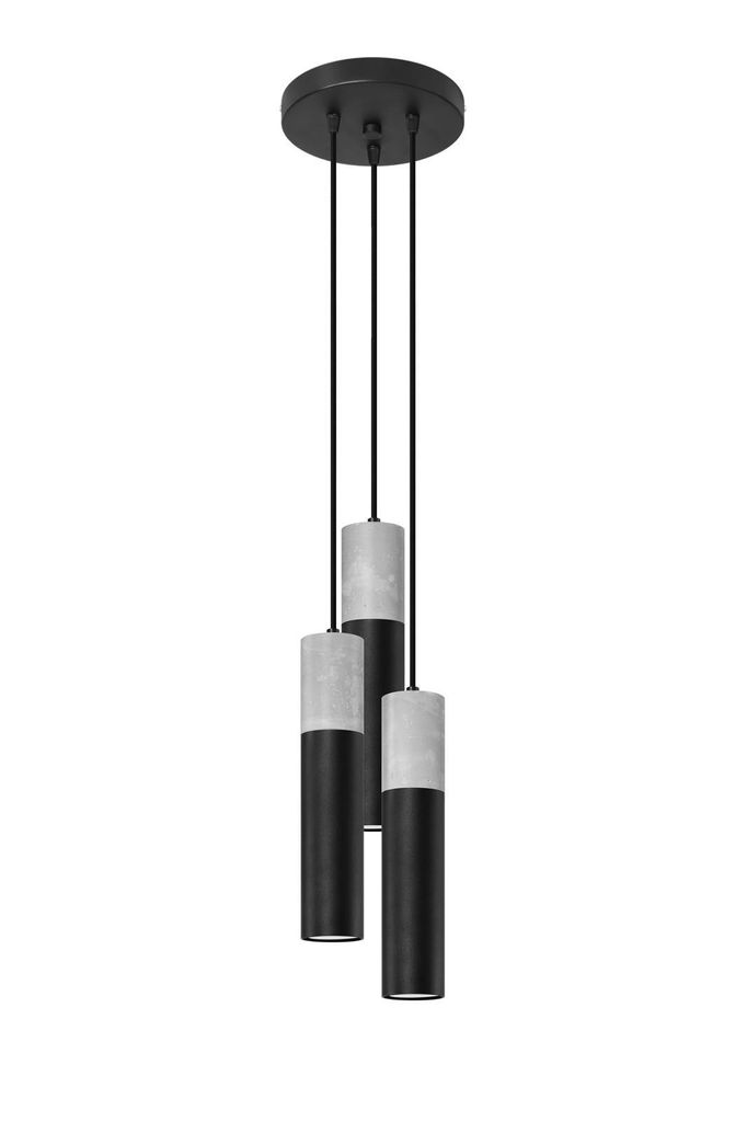 Lampada a sospensione BORGIO 3P nero 3xGU10 10W Immagine del prodotto 