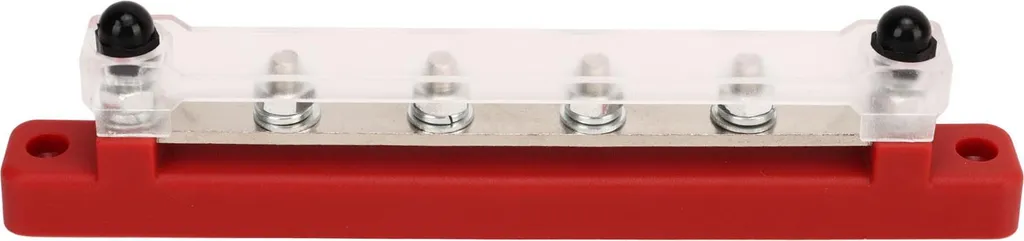 Bloc de distribution 150A 12V-48V avec 6 boulons M6 noir et rouge, 2 pcs