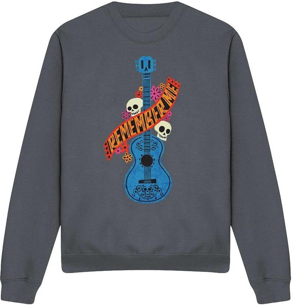 Coco - "Remember Me" Sweatshirt für Herren/Damen Uni TV4024 (XL) (Holzkohle)
