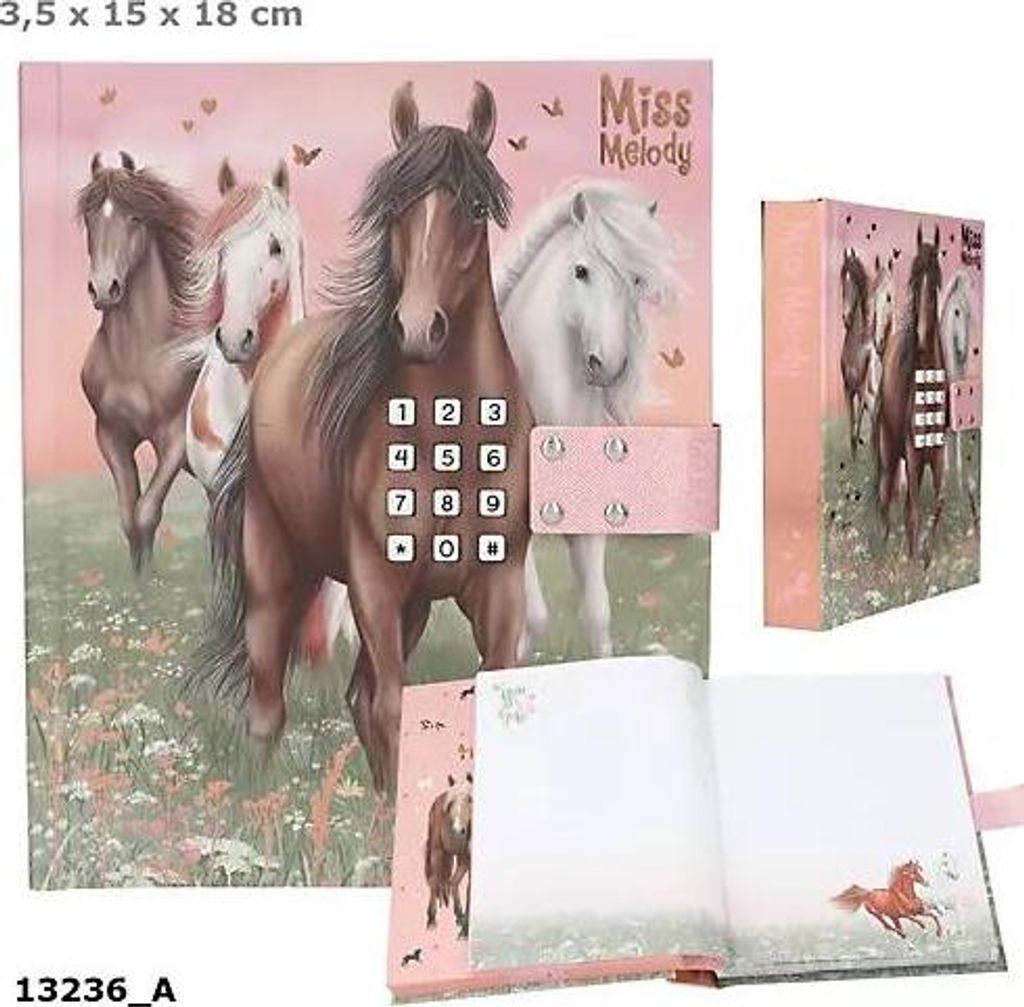 Miss Melody 0413236, Pamiętnik dziecka, Wielobarwny, Obraz, Zdjęcie produktu 
