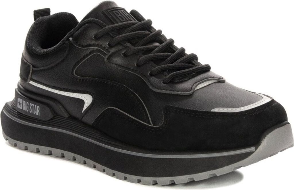 Big Star Damen Plateau Schuhe mit Schnürung, 5 cm hohes Plateau, Modell RR274A214