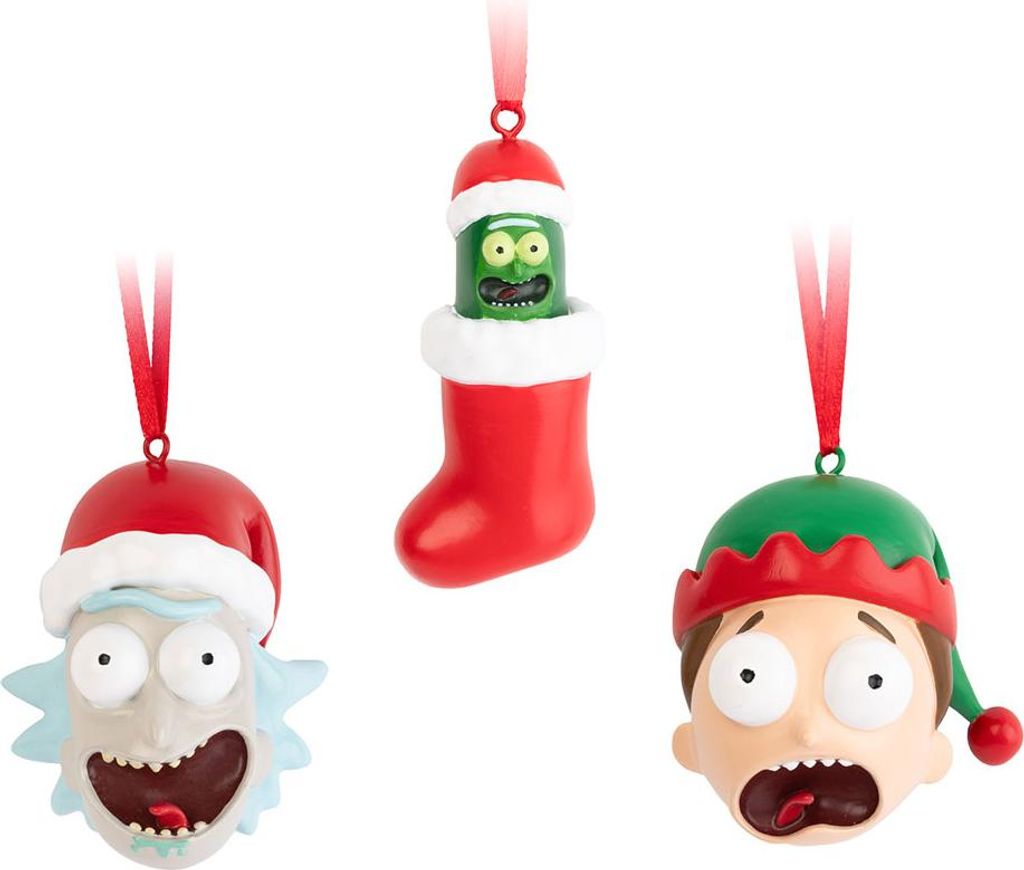 Erik Editores Rick & Morty Rick Und 3er-set Weihnachtsschmuck ́gewürzgurke ́ Mehrfarbig Mehrfarbig One Size