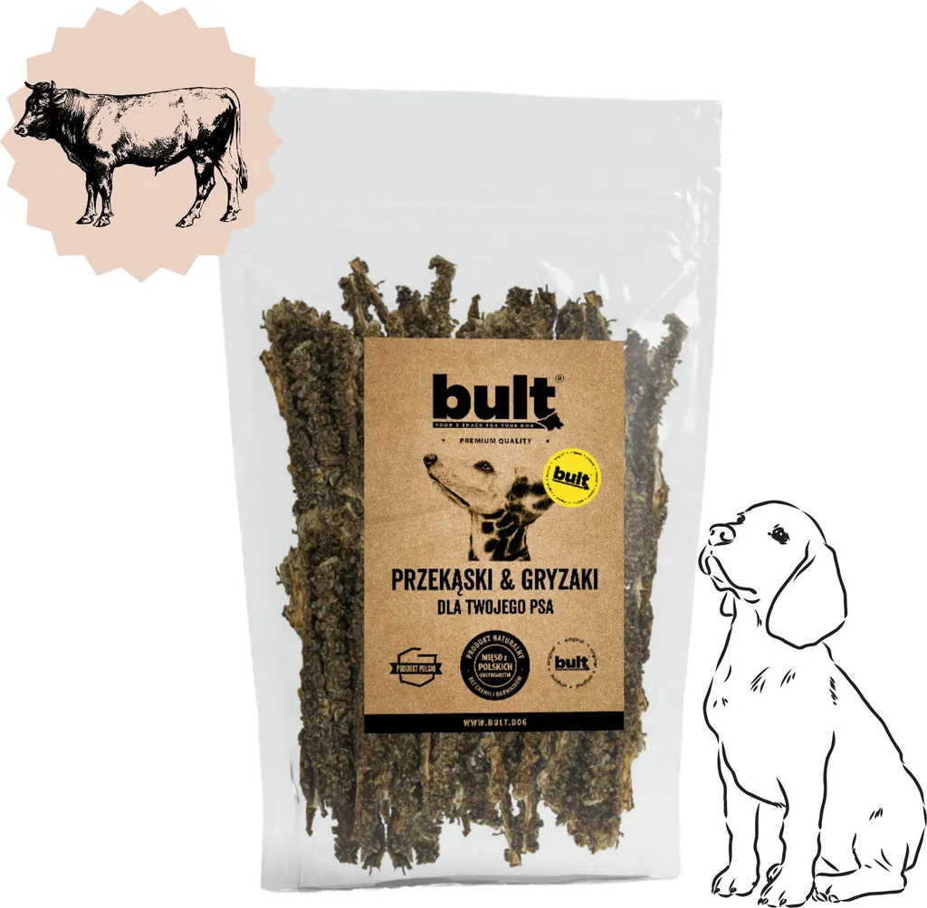 Panse de Bœuf Séchée pour Chien : Occupez votre Animal avec du 400g Nature