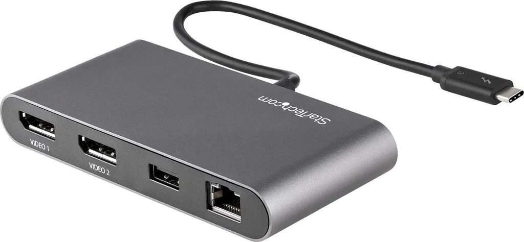 Mini Dock TB3 StarTech - Vidéo Double 4K 60Hz et Ethernet Gigabit Rapide