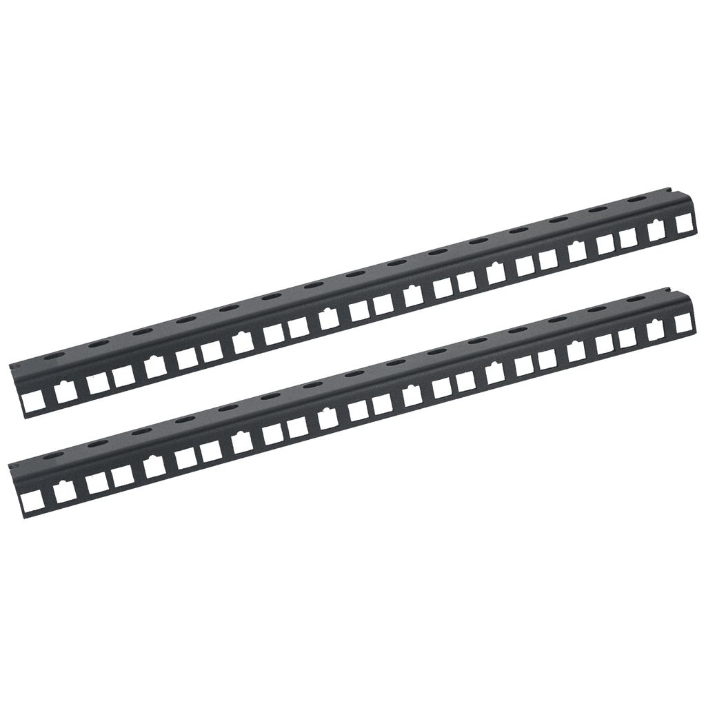 HMF 66808-02 Rackschiene für Serverschrank, 8U, 10 Zoll, Schwarz