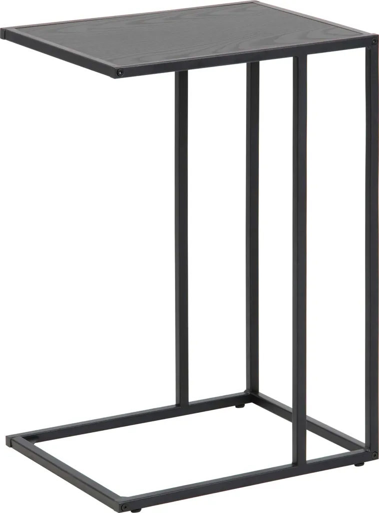 Petite table basse de salon Seaford noire - Idéale pour studio et loft