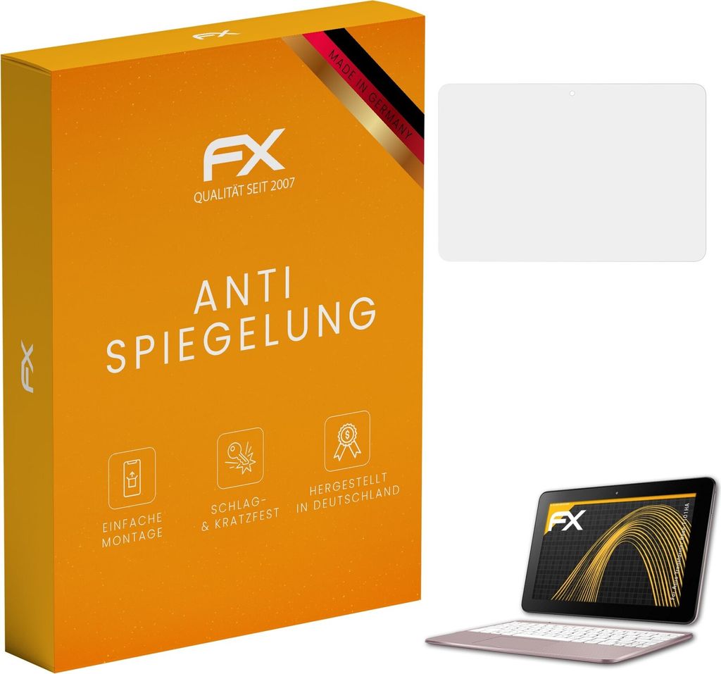 atFoliX FX-Antireflex 2x Schutzfolie kompatibel mit Asus Transformer Book T101HA Displayfolie