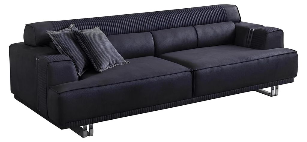 Sofagarnitur 3 Sitzer und Sessel Designer Möbel Wohnzimmer Produktbild 