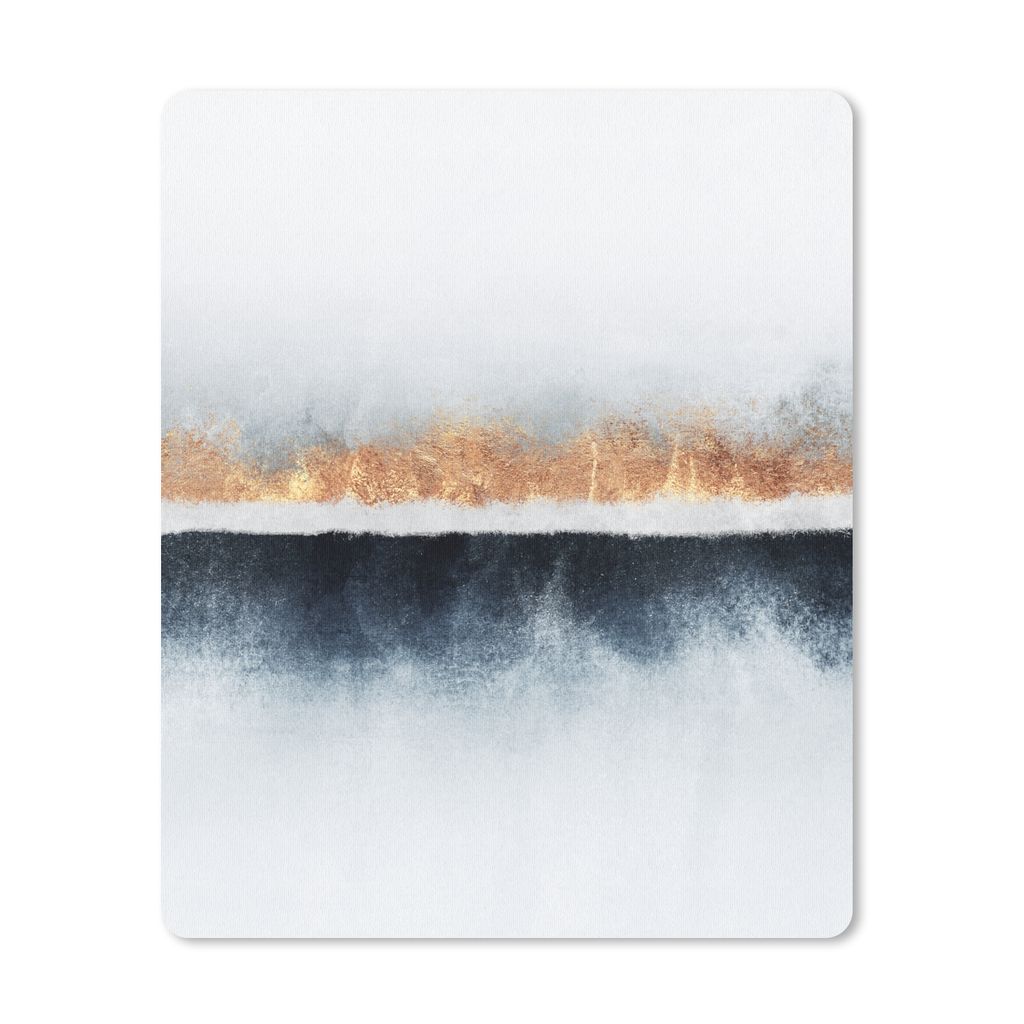MuchoWow Mauspad Mousepad Gold - Abstrakt - Design 30x40 cm - Mousepads - Maus Mat - Pad - Mausunterlage - Mausmatten