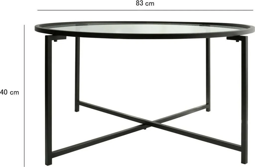 Petits espaces optimisés : table basse Ecaterina noire 83cm pratique