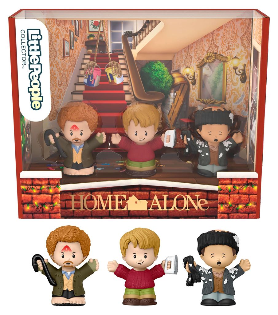 Mattel Mini Figuren Spielzeug Home Alone Fisher-Price Little People Collector 3er-Pack