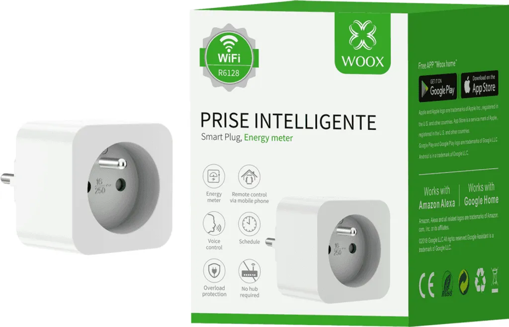 WOOX R6128 prise intelligente WiFi avec suivi de consommation Type E