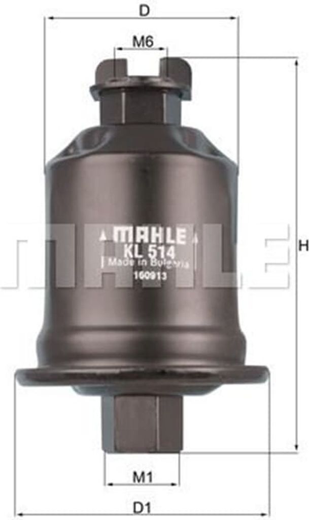 Kraftstofffilter MAHLE KL 514 für TOYOTA RAV 4 II (CLA2, XA2, ZCA2, ACA2) Leitungsfilter