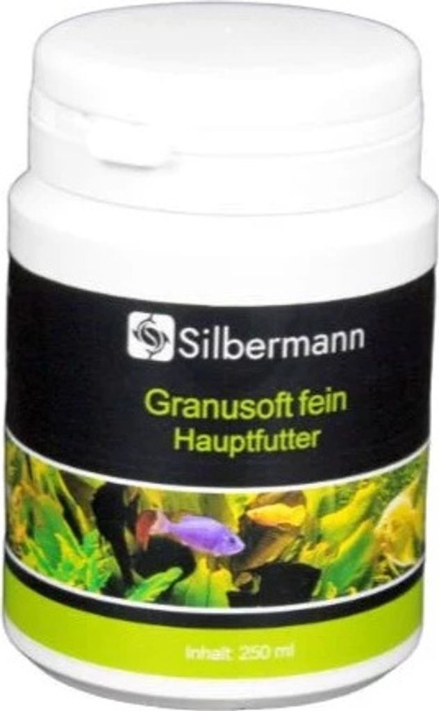 Silbermann Granusoft - Hauptfutter für Süßwasserfische fein oder grob (250 ml fein), SIS 101