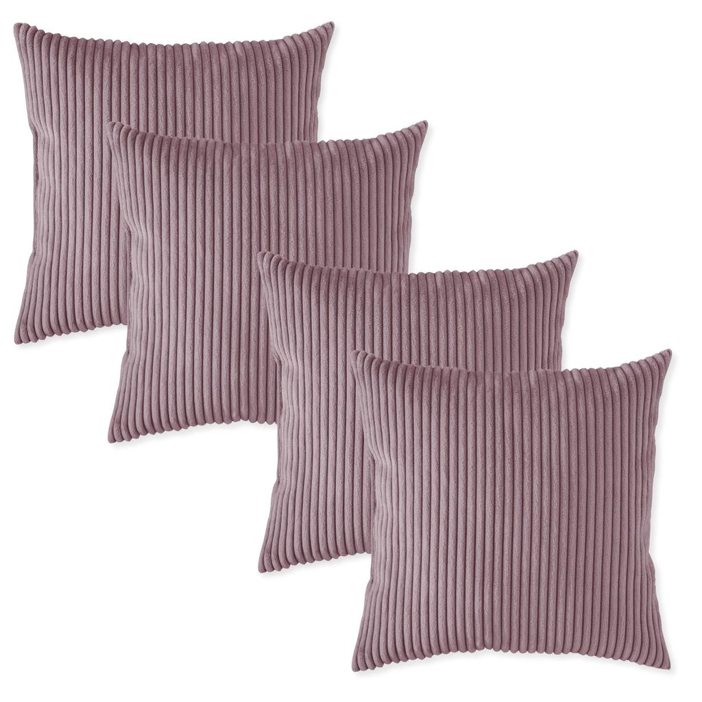 sleepling - 4er Set Kord Sofakissen, 40 x 40 cm, Produktbild 