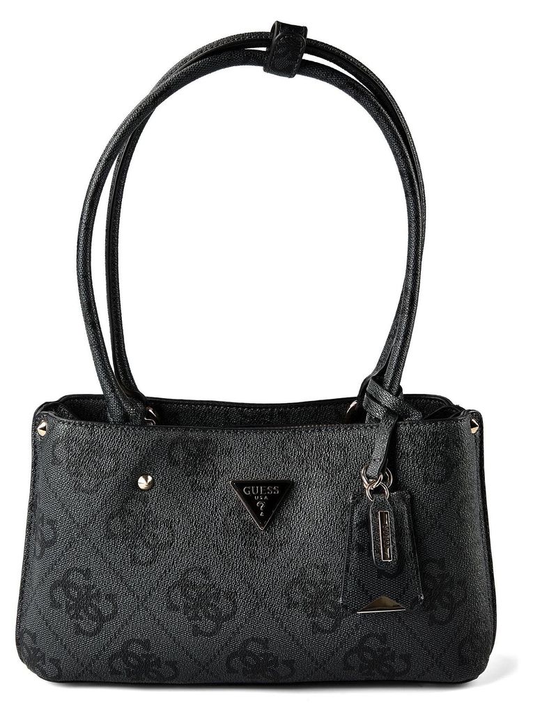 GUESS Taschen Schultertasche Kunstleder Meridian II Shoulder Satchel coal logo