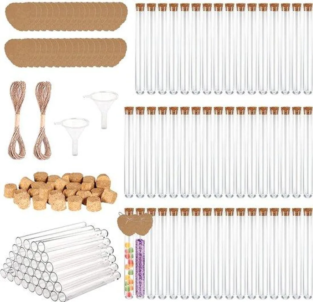 Tubes à essai floraux de 15 ml étanches pour décoration de table DIY