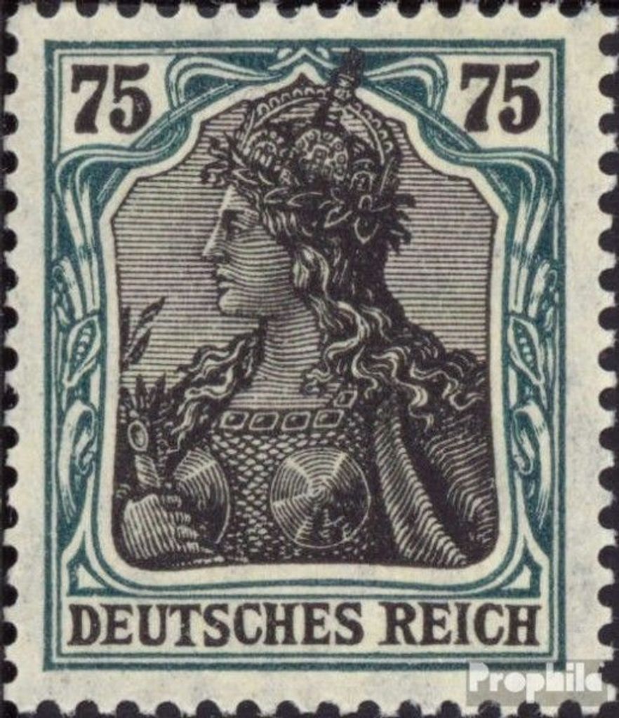 Briefmarken Deutsches Reich 1918 Mi 104b gestempelt Germania