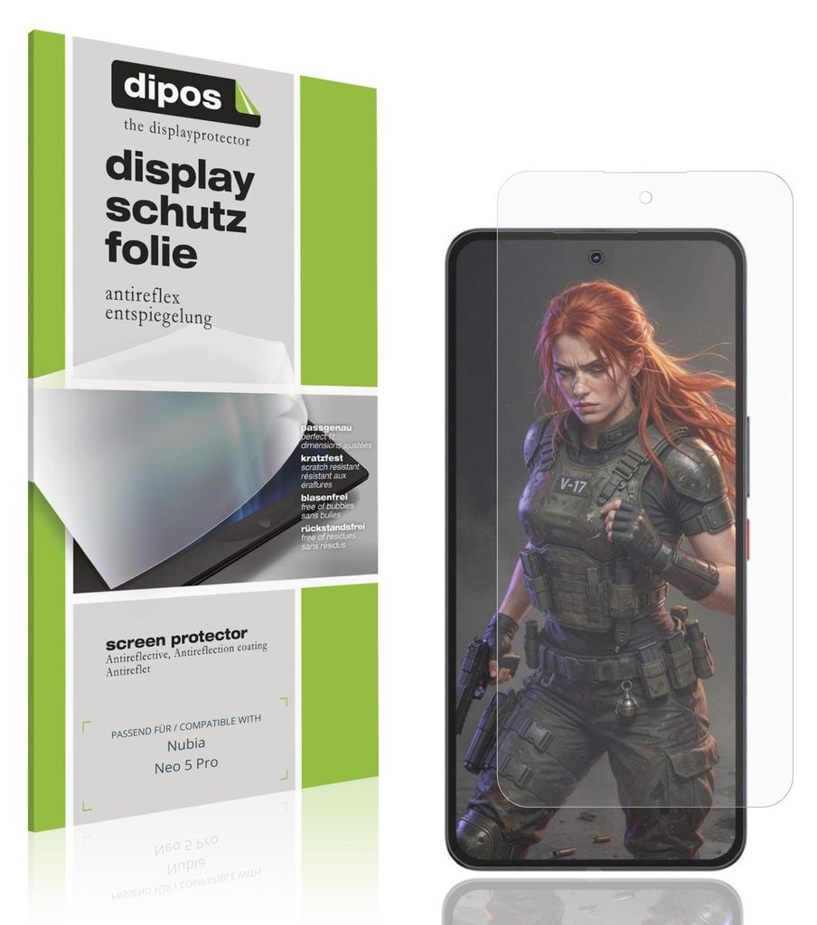 4x Schutzfolie für Nubia Neo 5 Pro matt Displayschutzfolie Folie Display Schutz dipos