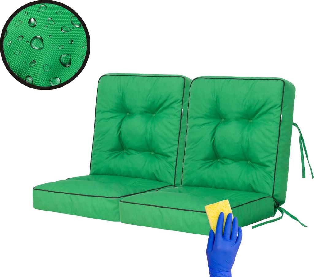Schaukelkissen-Set VENUS V05 – 2 Stück 50×110 cm | Venus Bankkissen, Garden Kissen, Schaukelauflagen, Bankauflagen, Auflagen | HobbyGarden