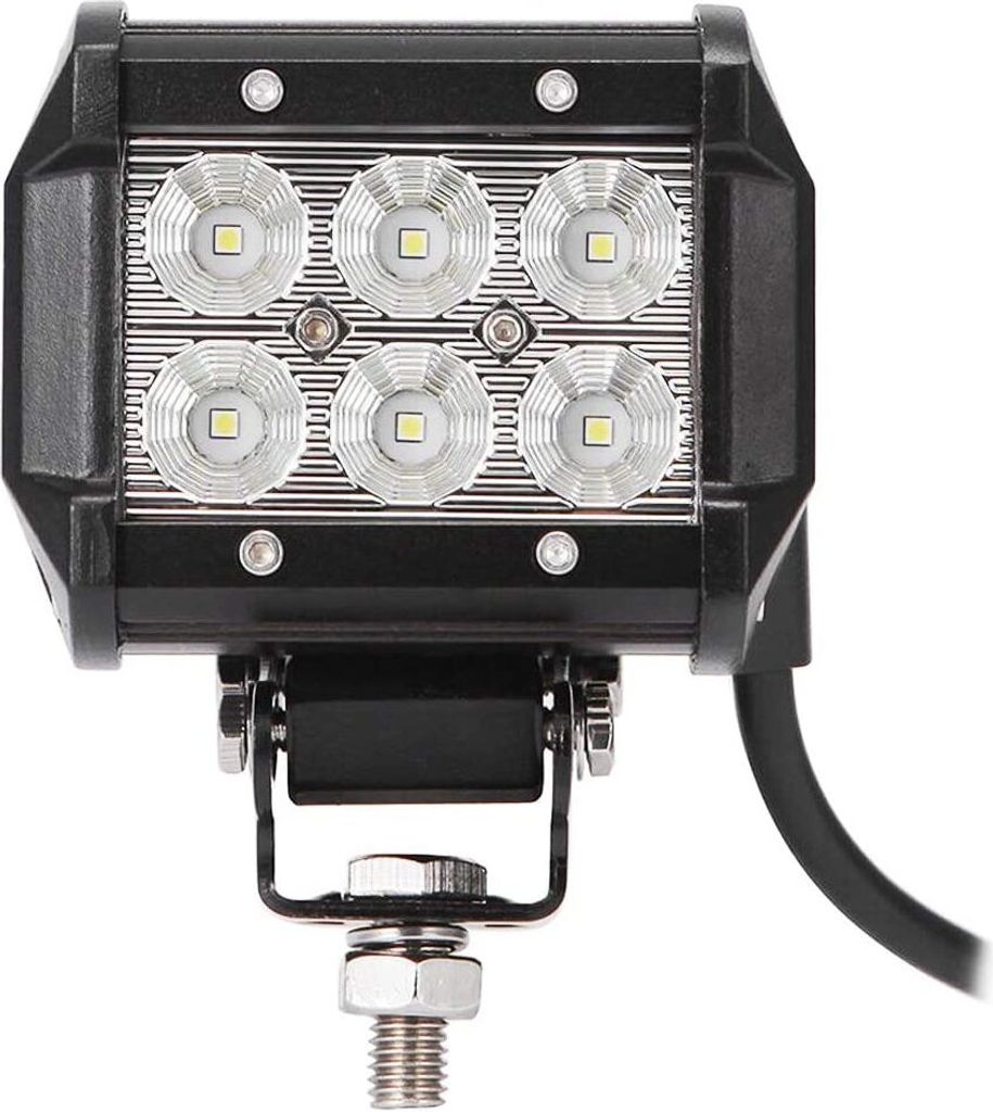 Greenmigo 18W LED Arbeitsscheinwerfer Zusatzscheinwerfer 6000K 12V 24V Arbeitslicht Offroad Flutlicht Reflektor Scheinwerfer Arbeitsscheinwerfer IP67