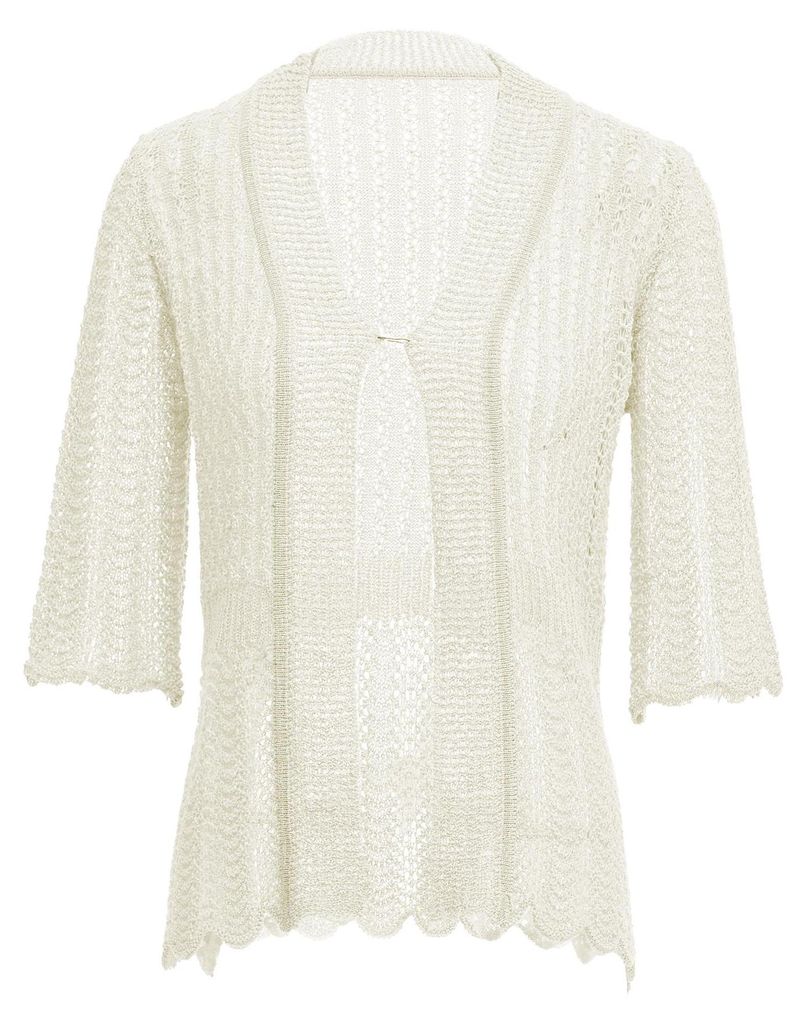 LYNNEA damen strickjacke - Weiss, XS/S