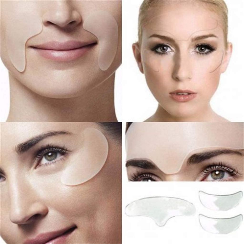 Silikon Anti-Falten-Pad-Flecken für Gesichts Augenhaare