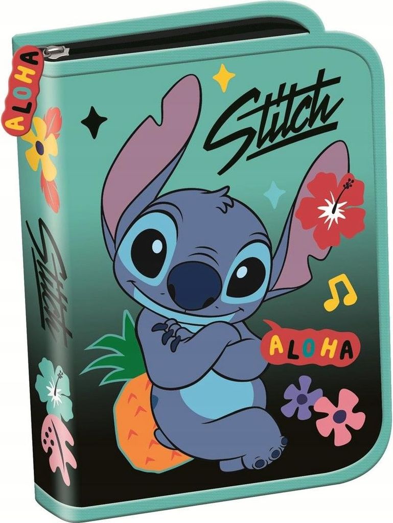 Piórnik dwuklapkowy bez wyposażenia Stitch mint Zdjęcie produktu 